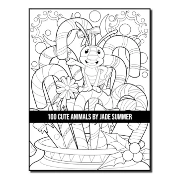 100 Cute Animals Adult Coloring Book for Relaxation
