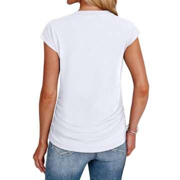 Trendy Women's Summer Outfits Tee - Elegant & Dressy