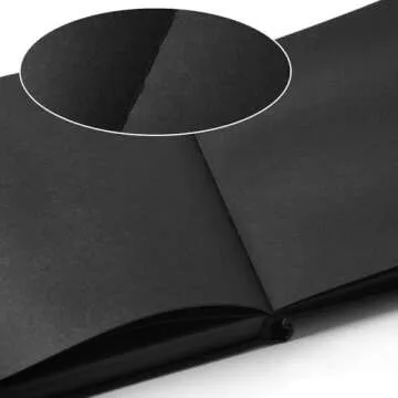 Durable Small Black Notebooks for Travel & Sketching