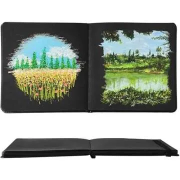Durable Small Black Notebooks for Travel & Sketching