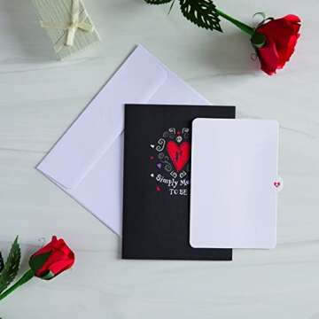 Lovepop Valentines Day Card for Her, Him - 3D Disney Pop-Up Card - Tim Burton's The Nightmare Before Christmas - Simply Meant to Be - 5" x 7" - Blank Note Card & Envelope Included