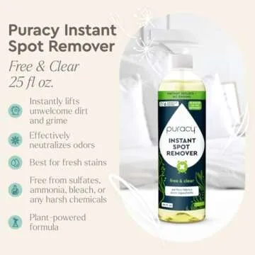 Puracy 25oz Instant Spot Remover & Fabric Stain Remover - Cleaning Spray, Stain Spray - Car Cleaner ...
