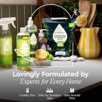 Puracy 25oz Instant Spot Remover & Fabric Stain Remover - Cleaning Spray, Stain Spray - Car Cleaner - Carpet Stain Remover, Carpet Spot Cleaner, Carpet Cleaning Solution, Free & Clear, 25 Fl Oz