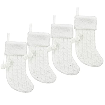 Senneny Knitted Christmas Stockings 21 Inch - 4 Pack
