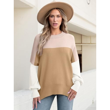 Cozy & Stylish ANRABESS Crewneck Pullover for Fall