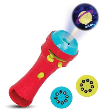 B. toys –Children’s Projector Flashlight with Image Reels- Pretend Play-Make Everything Cosmic &...