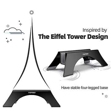 TOPGO Vertical Laptop Stand, [Space Saver & Firmly Stable] Laptop Holder for Desk Compatible with MacBook and Other Notebooks Thickness Less Than 0.69" to Organize Work & Home Office (Black)