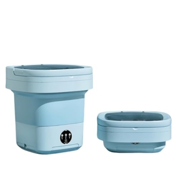 Portable Washing Machine - Mini Washer for Small Loads, 16L Capacity, Foldable Design, Ideal for Apa...