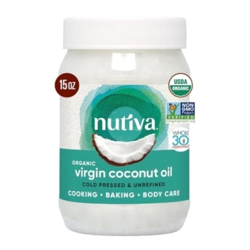 Nutiva Organic Coconut Oil 15 fl oz - Cold-Pressed