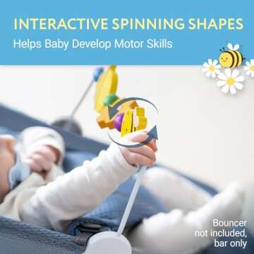 IMPRESA Wooden Baby Arch Toy for Baby Bjorn Bouncer