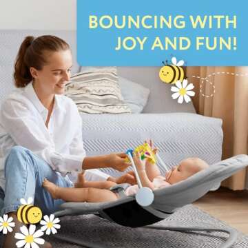 IMPRESA Wooden Baby Arch Toy for Baby Bjorn Bouncer