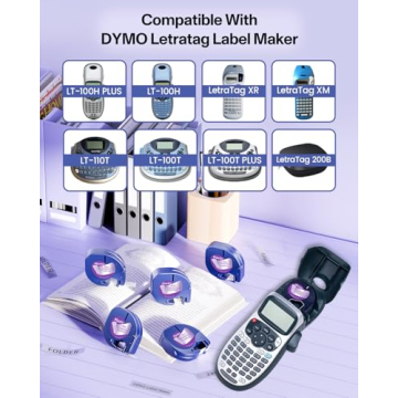 Quality DYMO Compatible Label Maker Tape for Easy Labeling