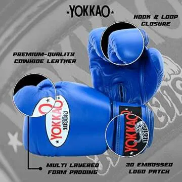 YOKKAO Matrix Muay Thai Boxing Gloves - Genuine Leather & Protection