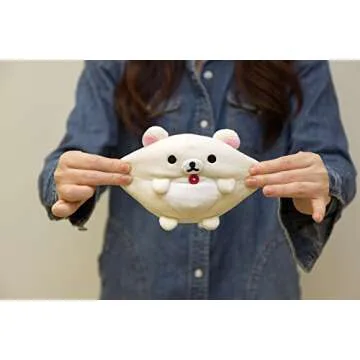 San-X Rilakkuma Round Soft Plush Doll Korilakkuma S size