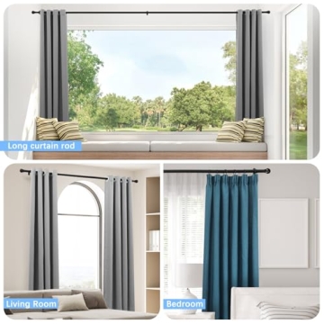 Adjustable AMZSEVEN Curtain Rods - 16-76 inches