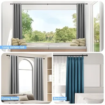 Adjustable AMZSEVEN Curtain Rods - 16-76 inches