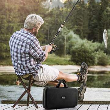 Fishing Rod and Reel Combo Telescopic Pole Set with Fishing Line, Fishing Lures Kit and Carrier Bag ...