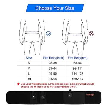 Aomago Belly Band Holster for Men Women Lightweight Comfort