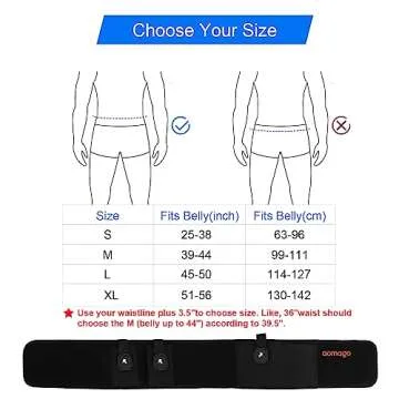 Aomago Belly Band Holster for Men Women Lightweight Comfort