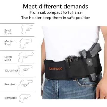 Aomago Belly Band Holster for Men Women Lightweight Comfort