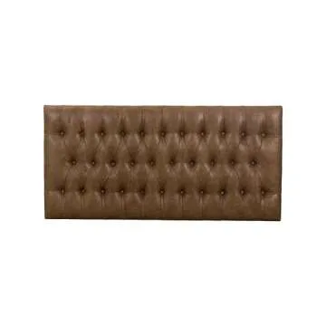 HomePop Home Decor | Large Upholstered Bench | Bench Ottoman with Storage for Living Room & Bedroom | Decorative Home Furniture (Light Brown Faux Leather)