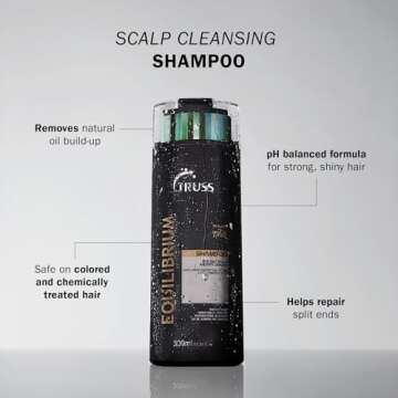 TRUSS Equilibrium Scalp Shampoo - Confident Split End Repair In a Hydrating Shampoo for Color Treate...