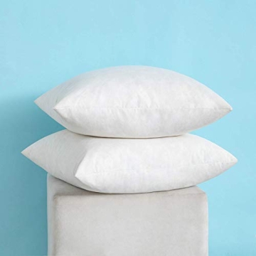 MIULEE Premium 18x18 Decorative Pillow Inserts Set of 2
