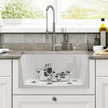 DeerValley 24" Farmhouse Single Kitchen Sink for Elegant Homes