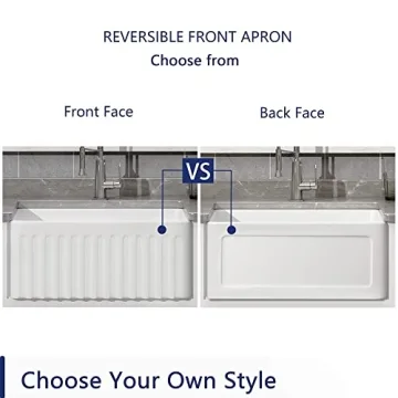 DeerValley 24" Farmhouse Single Kitchen Sink for Elegant Homes