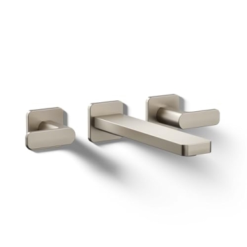 KOHLER T27120-4-BN Parallel Wall-Mount Bathroom Sink Faucet Trim for Style and Durability