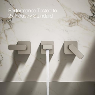 KOHLER Parallel Wall-Mount Sink Faucet Trim Brushed Nickel