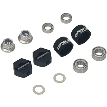 HobbyMarking 12mm Aluminum Hex Wheel Rims for Tamiya