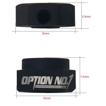 HobbyMarking 12mm Aluminum Hex Wheel Rims for Tamiya