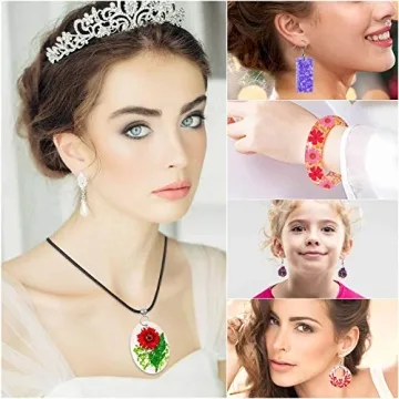 Beginner Resin Jewelry Making Kit with 219Pcs DIY Craft Set