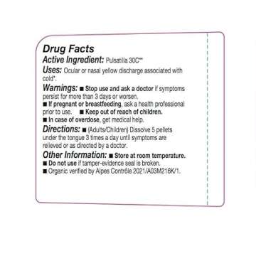 OLLOIS Pulsatilla 30c, Organic, Lactose-Free Homeopathic Medicine, 80 Pellets (Pack of 1)