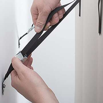 Heavy Duty Adjustable TV Anti-Tip Straps for Safety