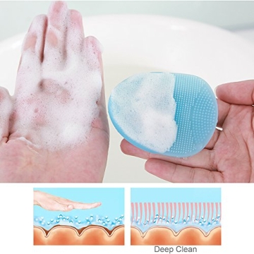INNERNEED Silicone Face Brush Set for Gentle Cleansing