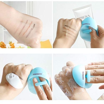 INNERNEED Silicone Face Brush Set for Gentle Cleansing