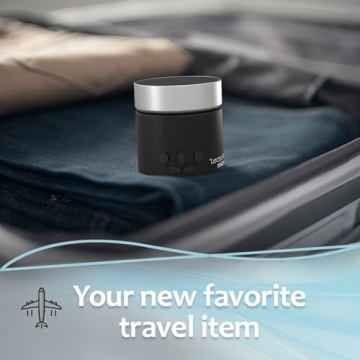 LectroFan Micro2 Non-Looping Sound Machine and Stereo Bluetooth Speaker with White Noise, Fan, and Ocean Sounds for Sleep, Relaxation, Privacy, Study, and Audio Streaming