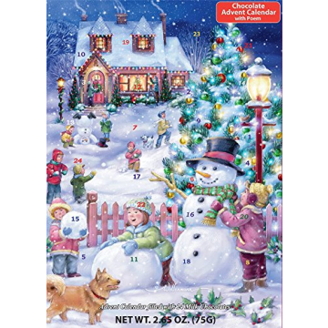 Snowman Celebration Chocolate Advent Calendar - Sweet Countdown to Christmas