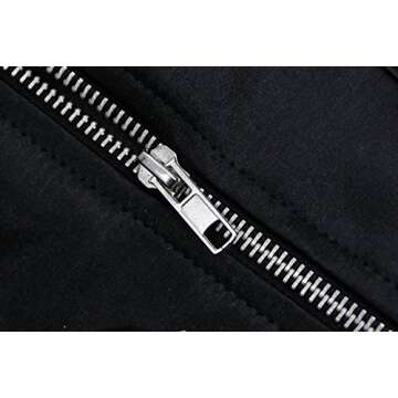 Charmian Women's Gothic Punk Satin Boned Zipper Overbust Corset Top with Buckles Black Small