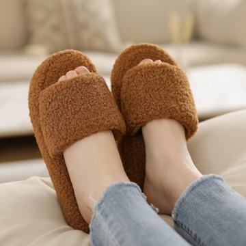 Stylish Parlovable Fuzzy Slippers for Women - Cozy & Chic