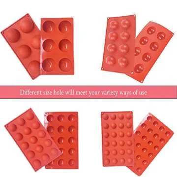 Versatile Silicone Mold Set for Easy Baking and Crafts