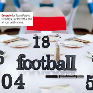 ChalkTalkSPORTS Football Wood Words | Football Sign & Decor