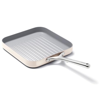 Caraway Square Grill Pan - 11" Non-Stick, Ceramic Coated for Healthy Cooking