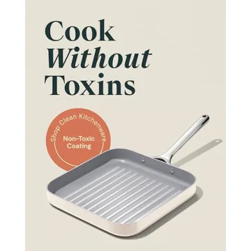 Caraway Square Grill Pan - Non-Toxic & Versatile Cooking