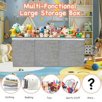 Extra Large Toy Box for Kids and Pets with Storage Lid