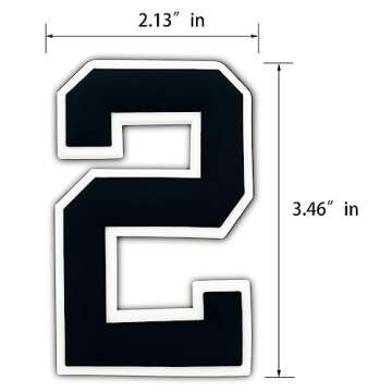 TOYORK Decorative Bogg Bag Charms - Insert Number Charms for Beach Tote Bag Accessories