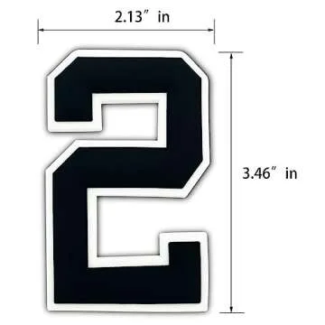 TOYORK Decorative Bogg Bag Charms - Insert Number Charms for Beach Tote Bag Accessories