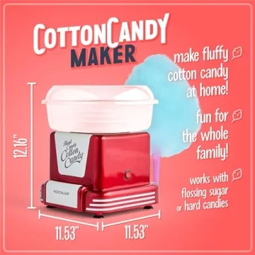 Nostalgia Cotton Candy Maker - Fun Cotton Candy Machine for Kids